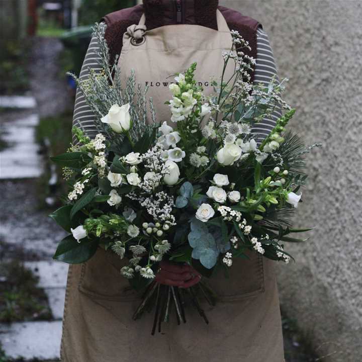 Winter Whites Christmas Bouquet